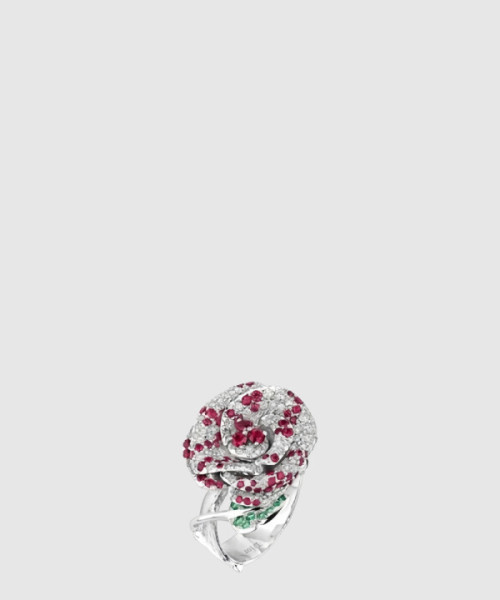 Rose Dior Bagatelle 꽃 모양 반지 JBAG9